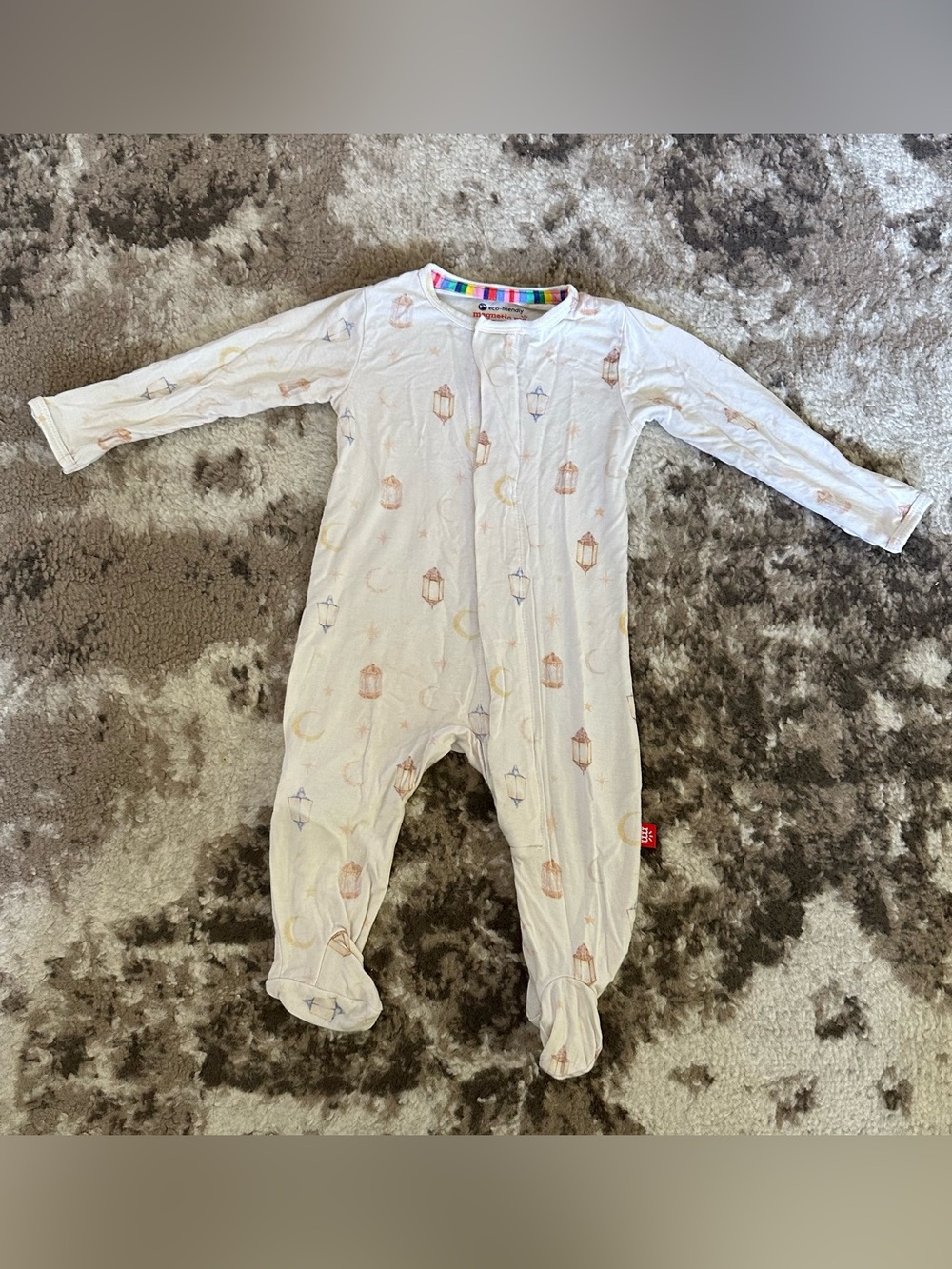 Magnetic Me White Lantern & Moon Footed One-Piece